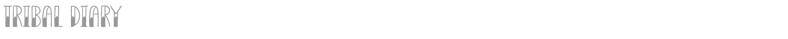 Tribal Diary font preview
